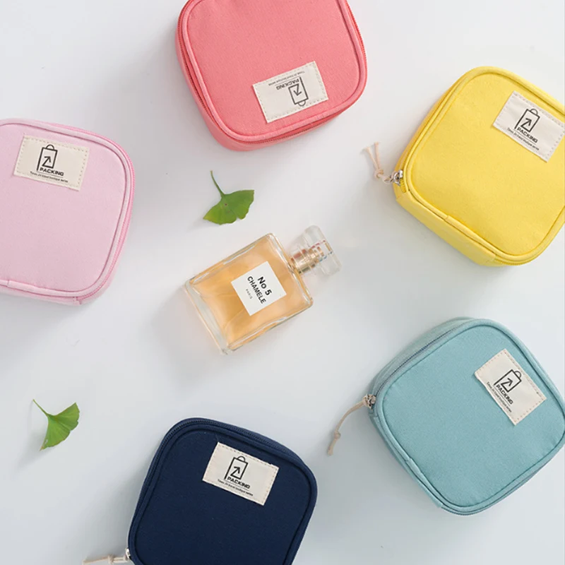 

Multi-Functional Outdoor Storage Polyester Wholesale Cosmetic Bag For Small MakeUp Items, Light pink, mint blue,coral pink,navy, yellow