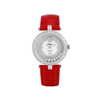 

watch-2 xuping new design fashion women luxury watch, crystal red leather wrist watch