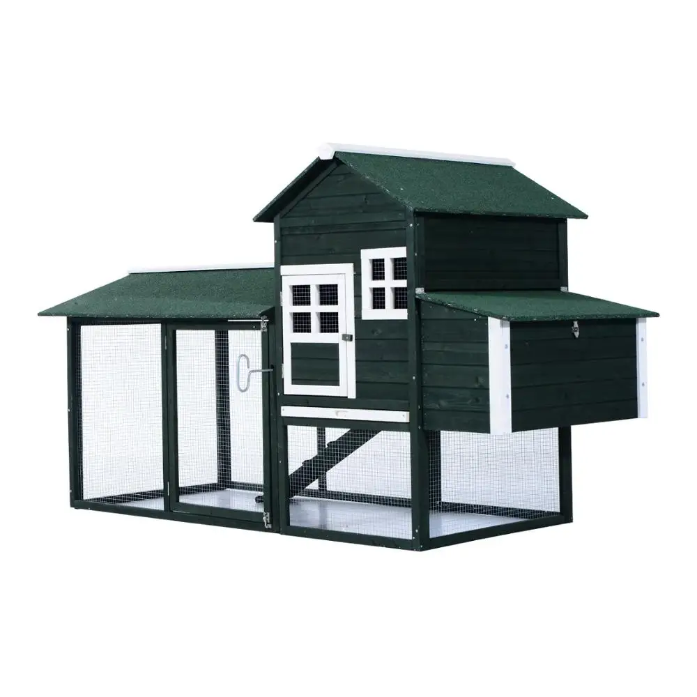 

Wholesale Wooden Backyard Large Easy Clean Cheap Outdoor Chicken Coop with Nesting Box, Natural wood color