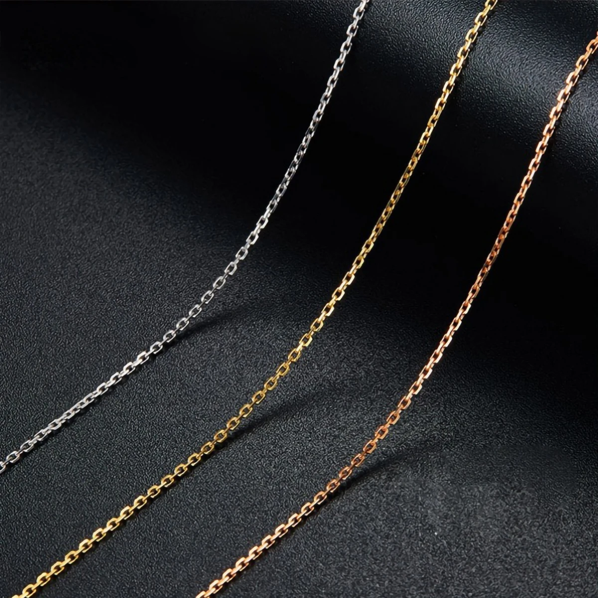 

Factory Wholesale Price AU750 Men Women Girl Cross Necklace Chain 18K Real Gold Jewelry