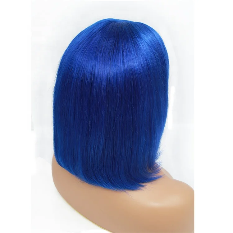 

Green Blue Bob Human Hair Wigs 613 Honey Blonde Burgundy Yellow Ombre Colored Hair Color Lace Front Wig