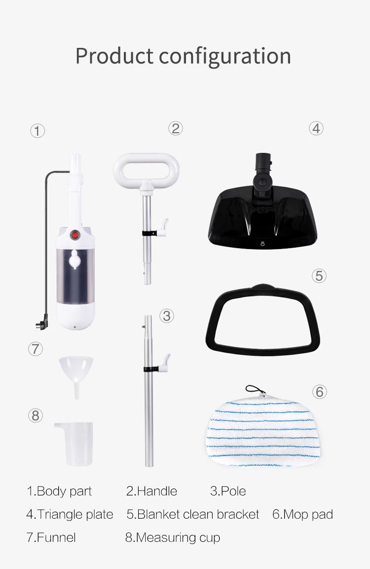 BOOMJOY multi purpose easy clean household cleaning mop steam mop