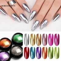 

Mirror Nail Powder Nails Colorful Gold Champagne Silver Purple Pink Metal Effect Nail Glitter Dust