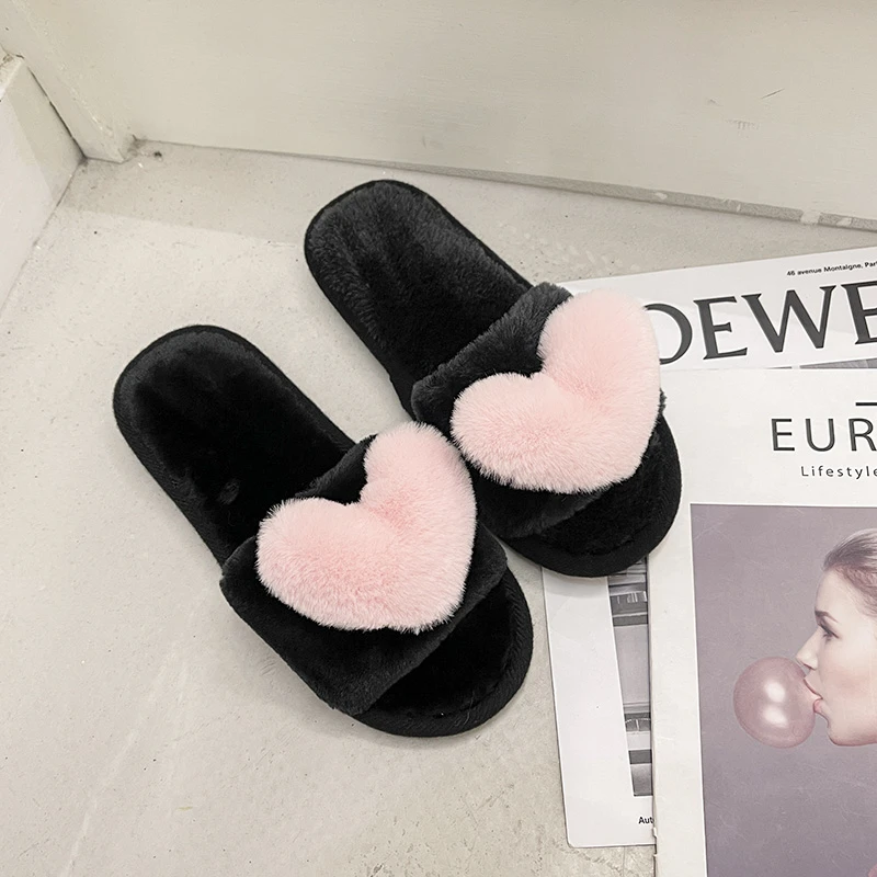 

Women's Fuzzy fluffy Slippers fur slipper Open Toe Cozy House Sandals Slides Soft Flat Comfy Indoor Outdoor