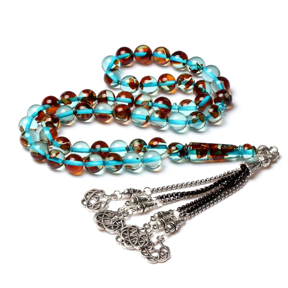 

2021 best selling tesbih 10mm 51 beads islamic rosary bead Muslim tesbih Bracelet Prayer resin amber worry Beads misbaha tasbih