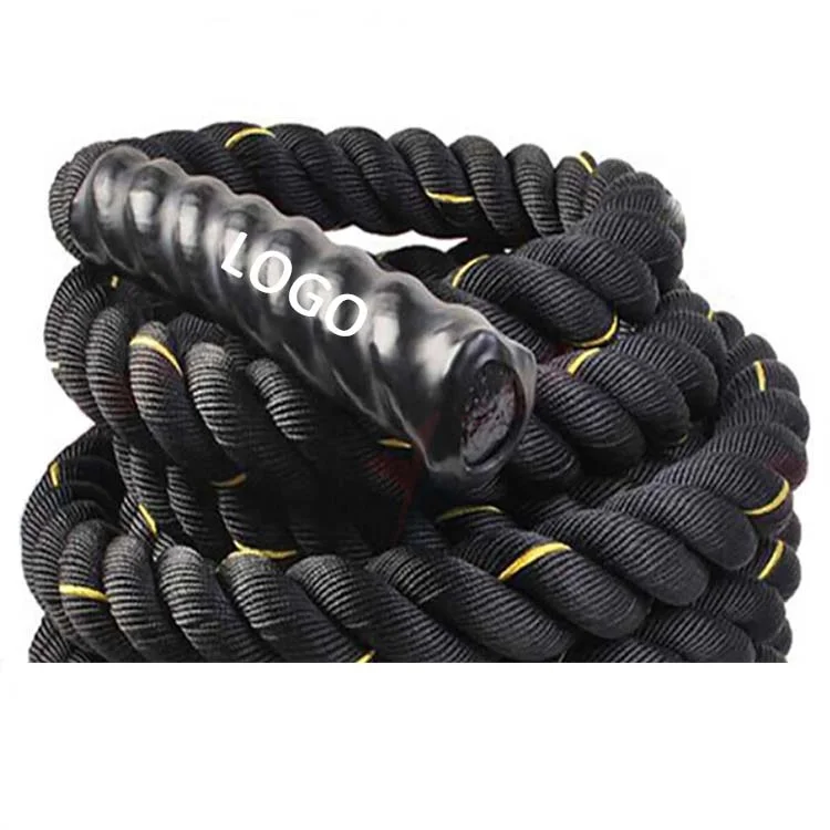 

Gym 25mm * 2.8m 25mm * 3m 1inch/1.5inch/2inch 9ft 10ft Battle Ropes Heavy Weighted Jump Rope, Black/black with golden/black with red