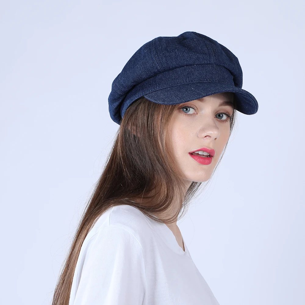 Denim Beret For Women Military Beret 