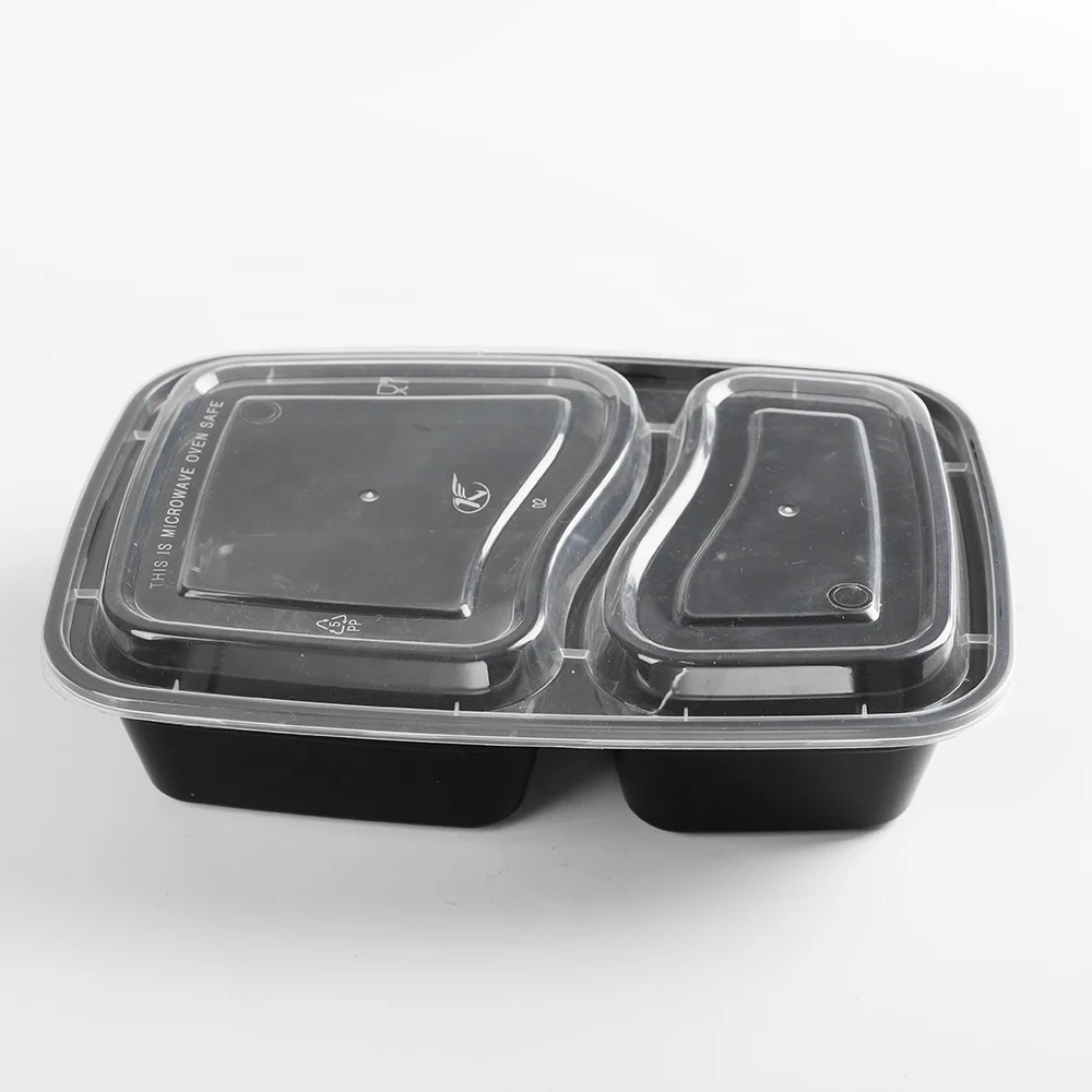 

transparent storage takeaway food microwavable container disposable plastic bowl with lid