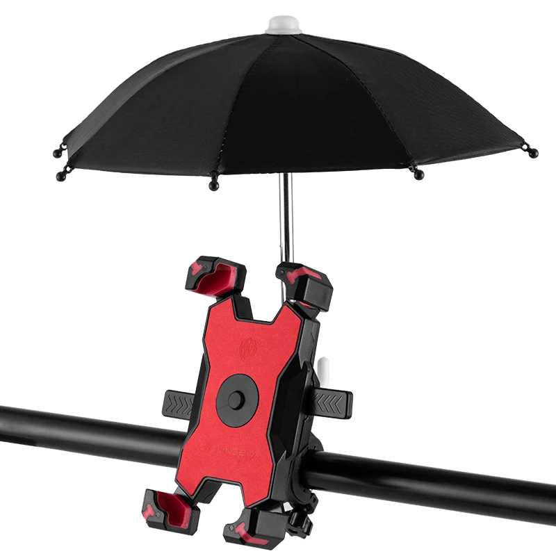 

Bump proof motorcycle mobile phone bracket navigation electric cycle stands phone holder cushion handlebar bicycle frame, Red,black,blue,yellow