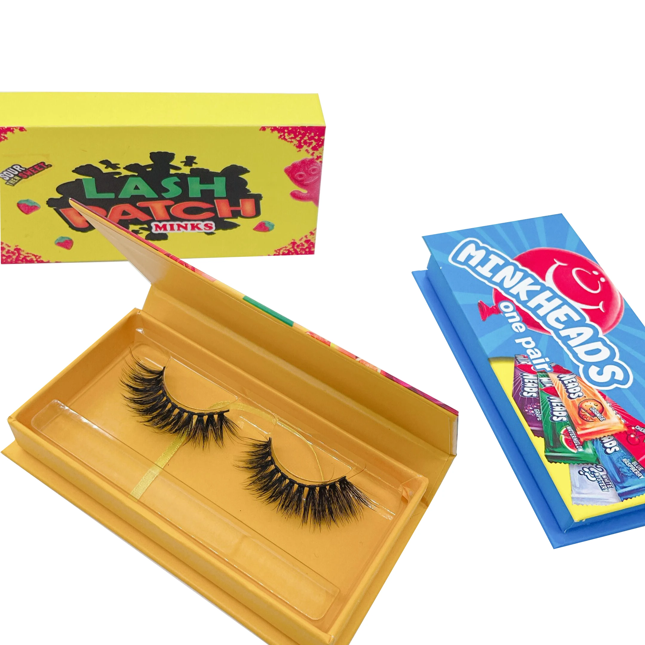 

wholesale wispy 3d mink eyelashes and eyelash vendor customized boxes, Black color