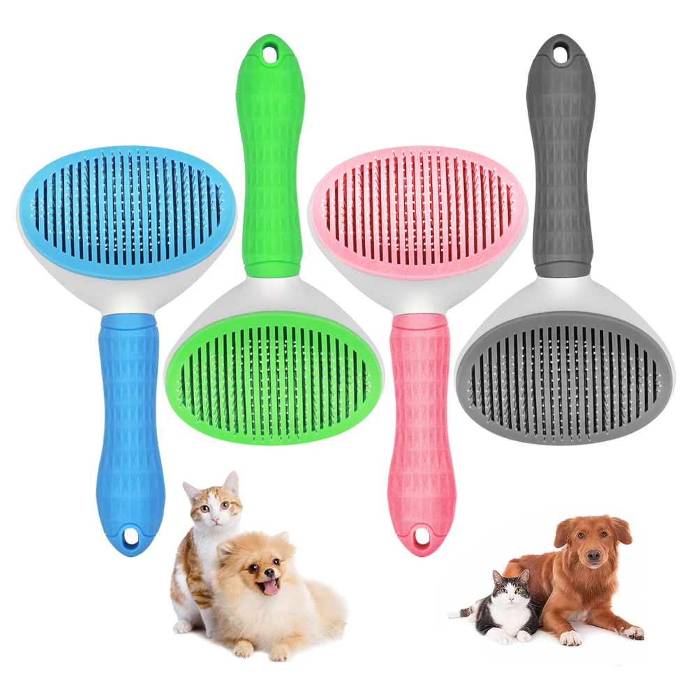 

Dog Cat Hair Removal Massager Stainless Steel Pet Grooming Comb Brush