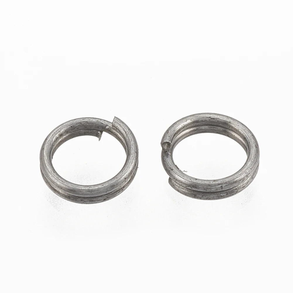 

Pandahall 8 mm Cadmium Free & Lead Free Unplated Iron Split Rings