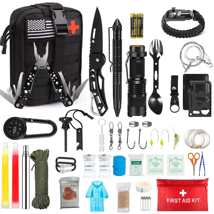 

First-aid Kit Pouch Camping Travel EVA Bag Home Tactical Survival tool Car Military Waterproof Survival First Aid Kit, Multi-colors