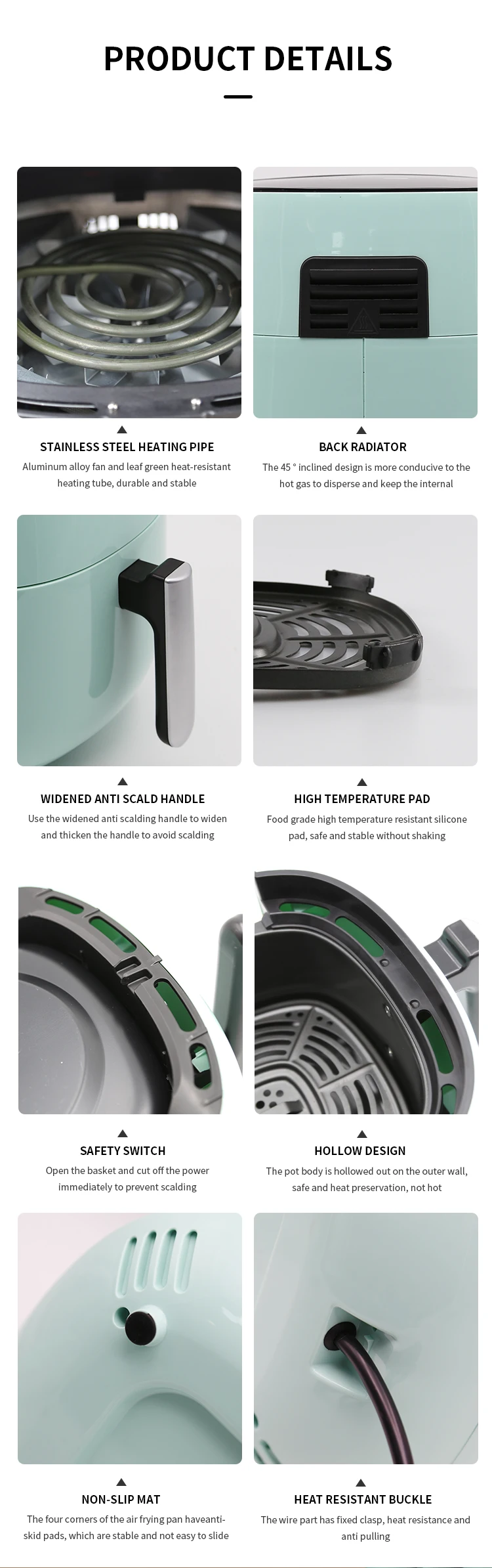 4L Kitchen Appliances Digital NonStick Electric Oilless Healthy Air Fryer