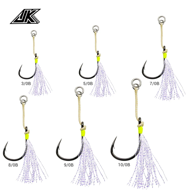 

Wholesale PAS-B 3/0 5/0 7/0 8/0 9/0 10/0 Series HeavyJigging Black hook fishing hooks sea fishing single hook