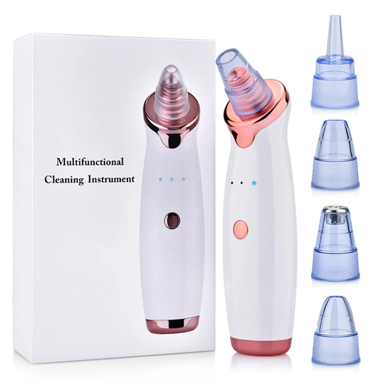 

2022 Hot Pink Clean Skin Tool Pore Acne Pimple Removal Black Head Remover Deep Nose Cleaner Vacuum Suction Blackhead Remover