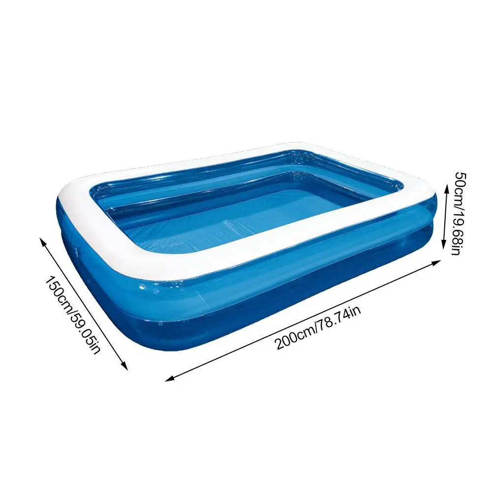 

Children Inflatable Swimming Pool 110/128/155/181/200/262/305cm Household Square Baby Paddling Pool Thick Hot Tub Dropshipping