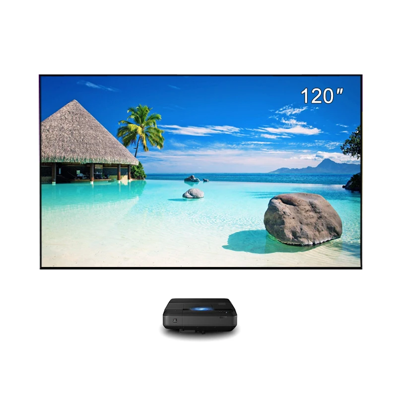 

Free Shipping 120 Inch PET Grid UST ultra thin frame projection screen for Ultra Short Throw Laser 4k Projector , ALR Screen