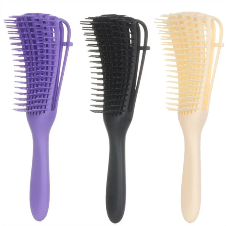 

8 rows vent flexible octopus hair brush Anti-Static Scalp Massage detangling hair brush, Custom color