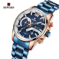 

Wholesale REWARD Watches Men Luxury Brand Chronograph Men Casual Watches Waterproof Steel Strap Quartz Men's Watch