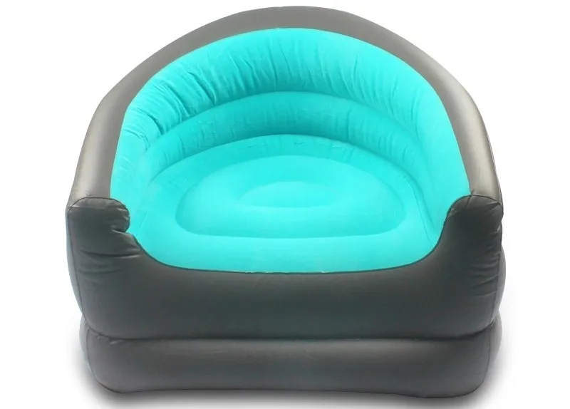 New Comfortable Indoor Living Room Inflatable Lounger Flocked Air Sofa