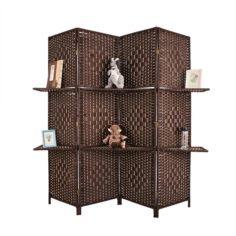 Hot Sale Woven Paper Wood Bamboo Room Dividers Accordion Folding Doors   H889bc03dca6c4149b263ba74a4efd2441 