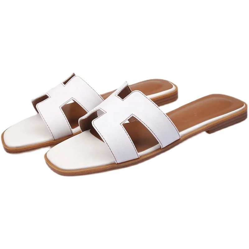 

Luxury Designer Summer Women Flat Sandals And Slides Low Heel Sandals Women