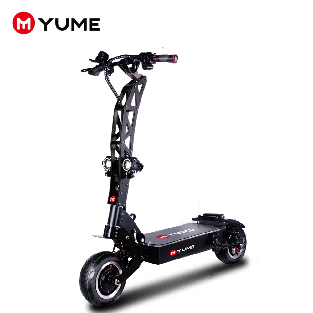 

YUME 60v 7000W long mileage 80-125kms dual motor electric scooter 11 inch fat tire escooter for adult