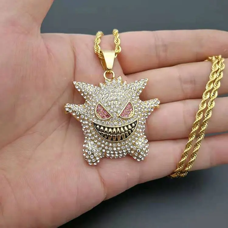 

18k Gold Plated Cartoon Animal Personality Custom Pendant Jewelry with Necklace