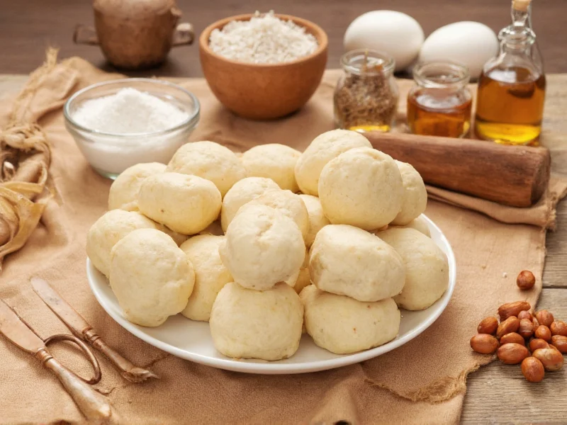 Homemade yeast rolls ingredients on wooden table