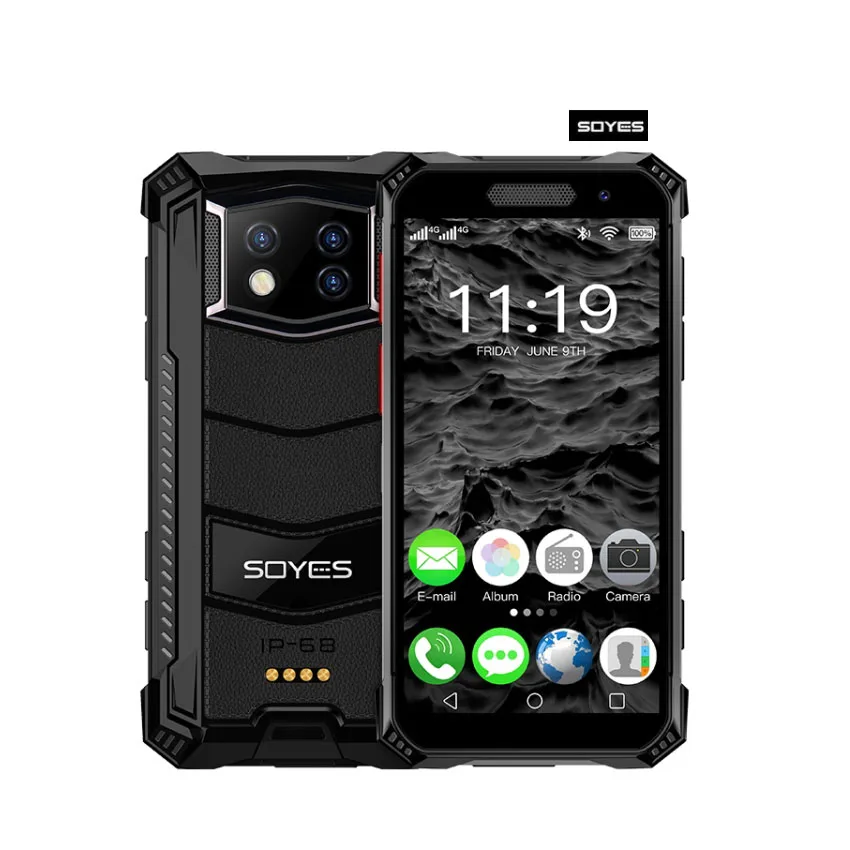 

Original SOYES S10 Max 4G Mobile Phones IP68 Waterproof 3.5 inch Android 10 Octa Core NFC Celulares Smartphone