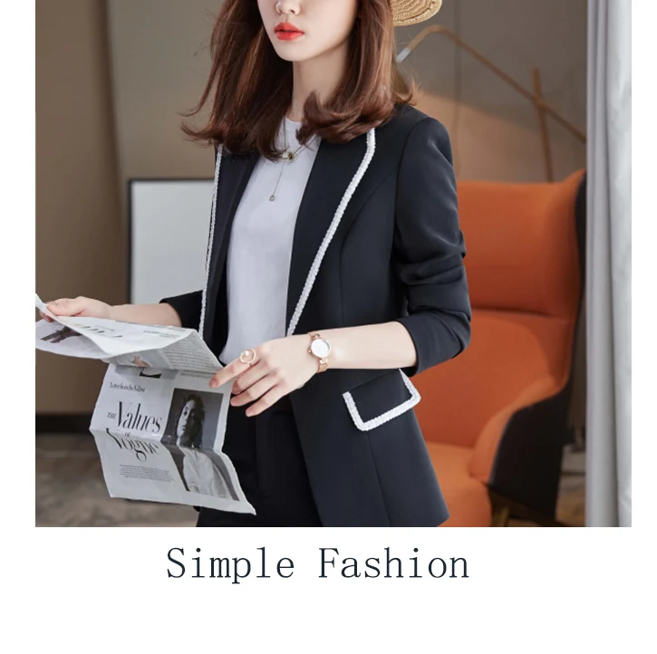 

2021 Spring New European And American Loose Fitting Suit Coat Women's Fashion Temperament Blazer, Accept custom color