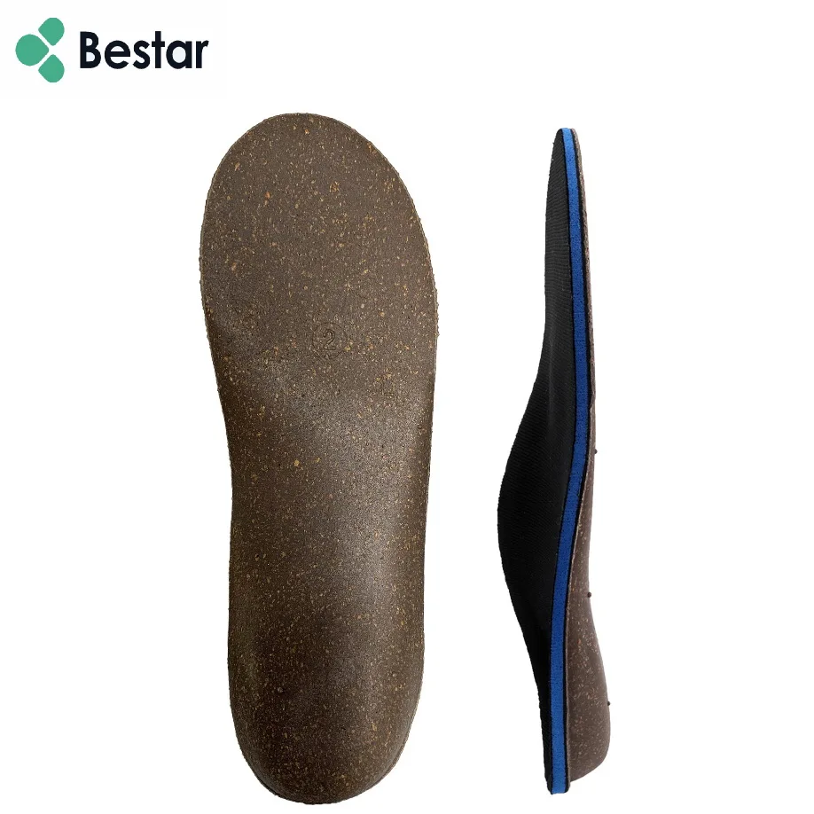 

High quality cork rubber arch support insole orthopedic insoles for XO shaped legs, As photo or customized