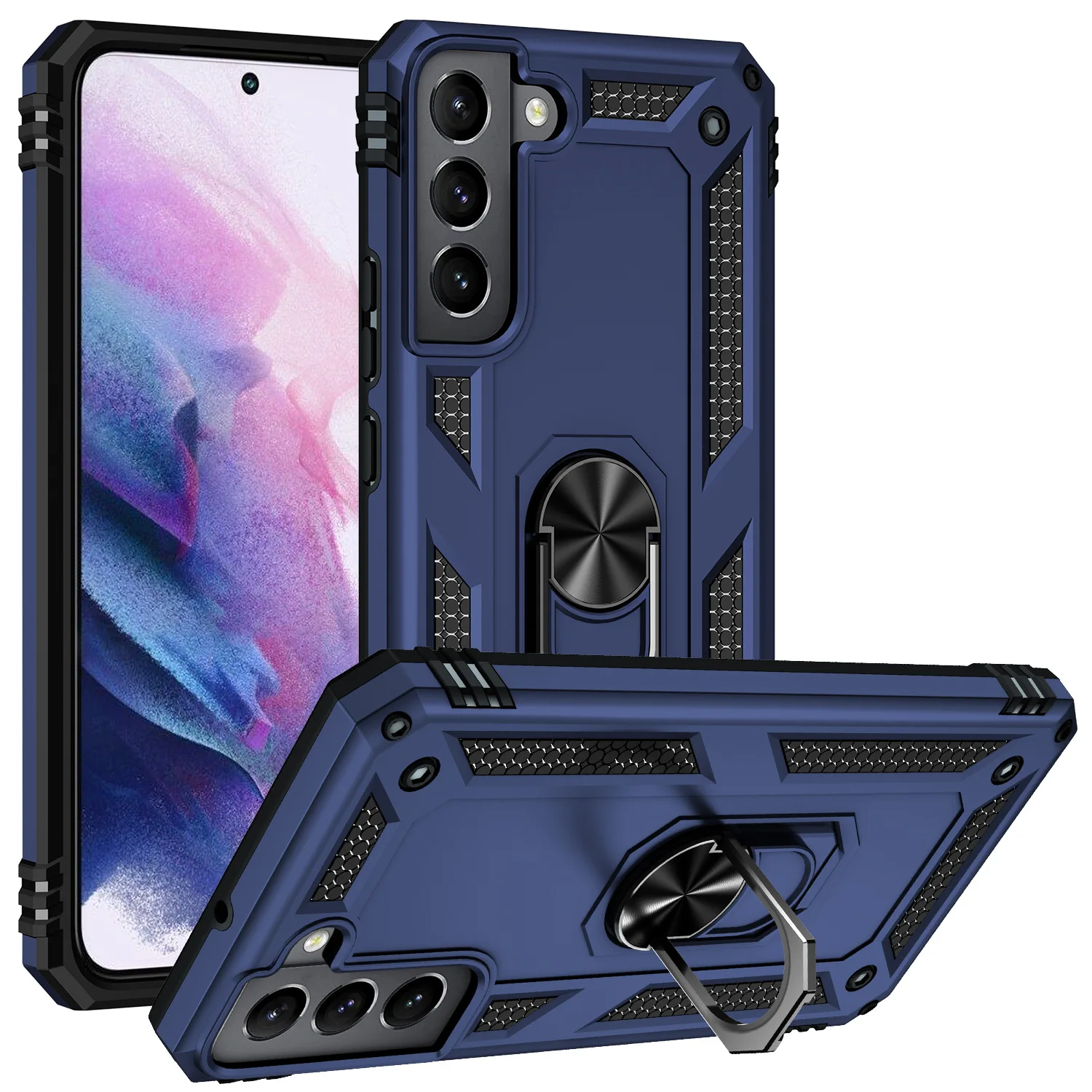 

Slimoro shockproof car bracket for samsung s22 pro case hard tpu+pc for samsung case anti throw phone case