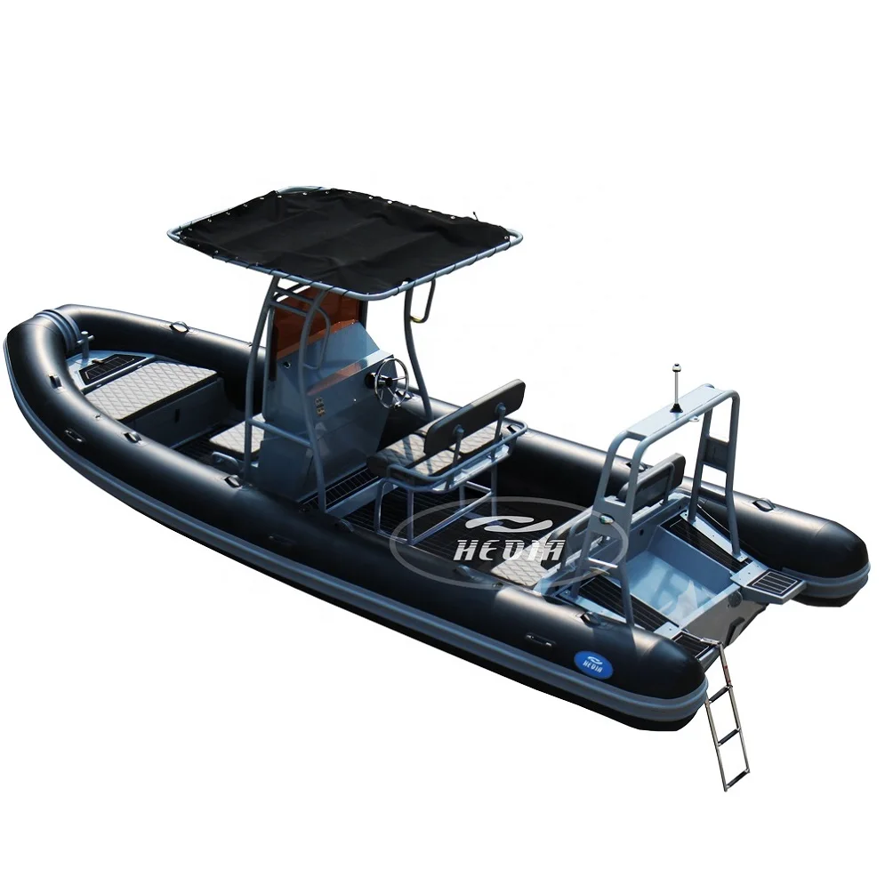 

RHIB 660 6.6m hypalon orca aluminum hull deep v semi-rigid inflatable hypalon rib boat 600, White,blue,customed