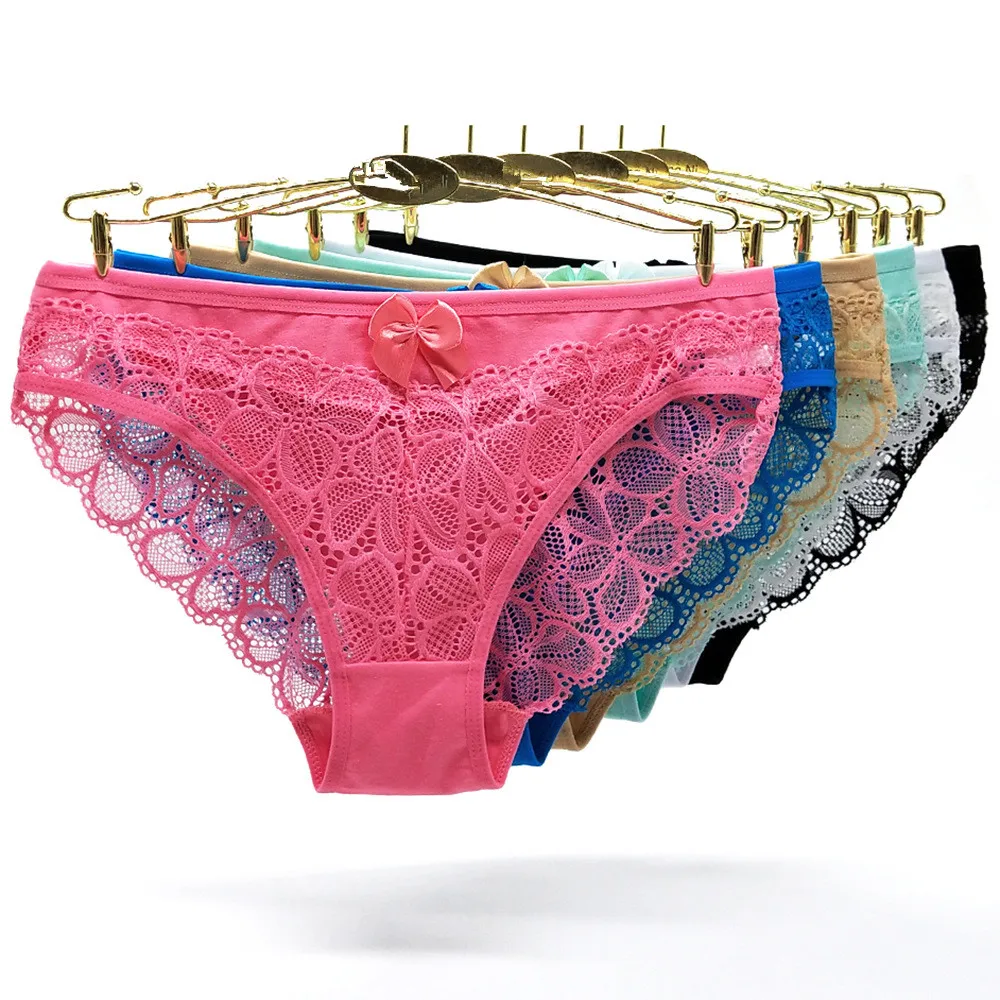 Manufacturers wholesale Ladies Underwear Sexy Knickers Cotton Lace Panties For Women