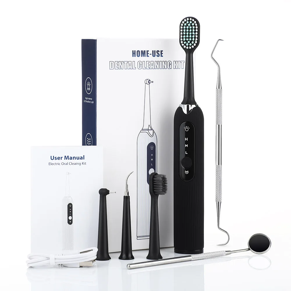 

Electric Teeth Cleaning Oral Hygiene Tool LCD Ultrasonic Vibration Tooth Calculus Remover LED Light Sonic Dental Care Scaler