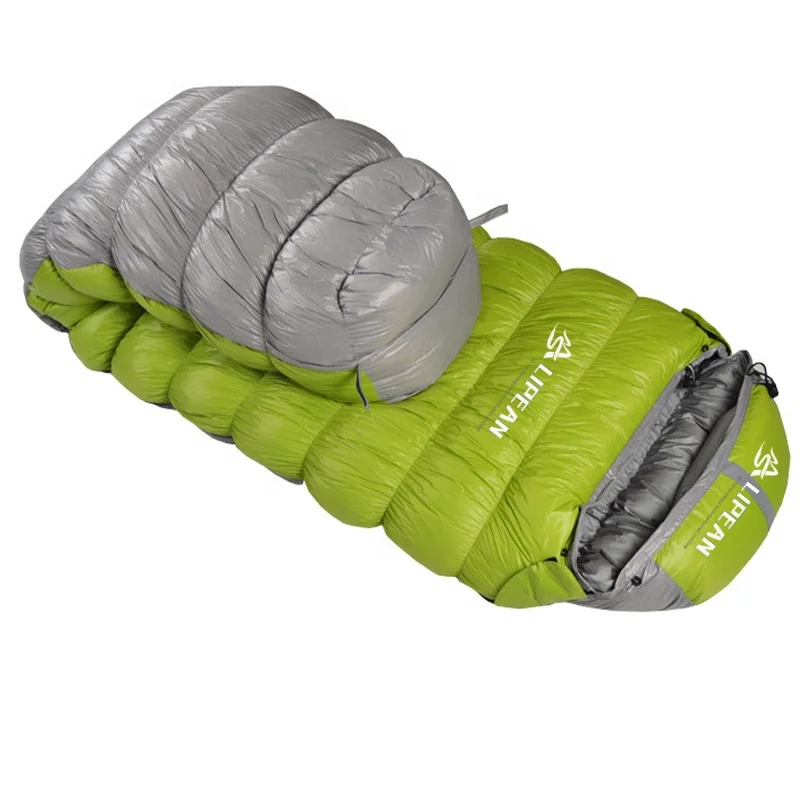 

new arrival high quality factory winter 4 season compress adult goose down duck down fill sleeping bag camping hiking outdoor, Regular or custom