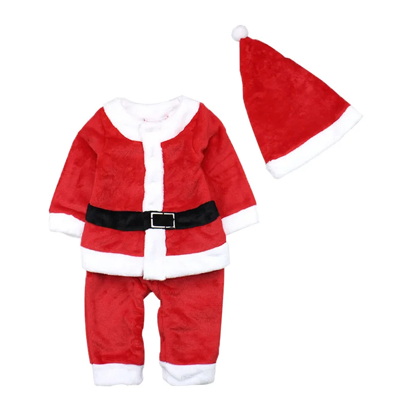 

Dress Up Costume for Kids Children's New Year's Suit Christmas Santa Claus Costumes for Boys and Girls 2PCS SET