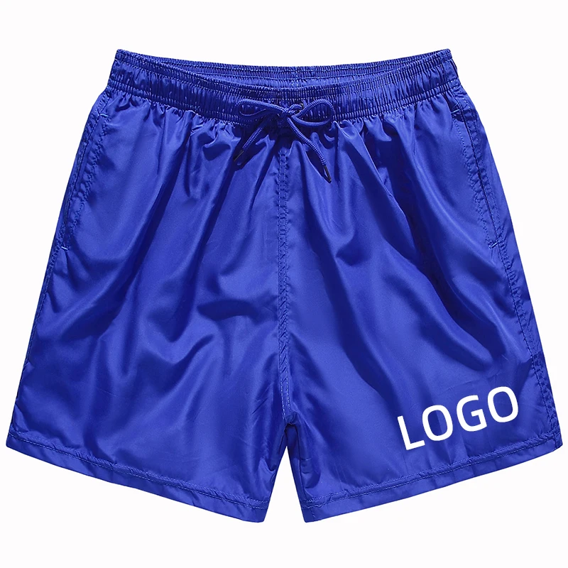 

Male Swim Trunks Blank Custom Logo Board Shorts Black Mens Beach Short for Men