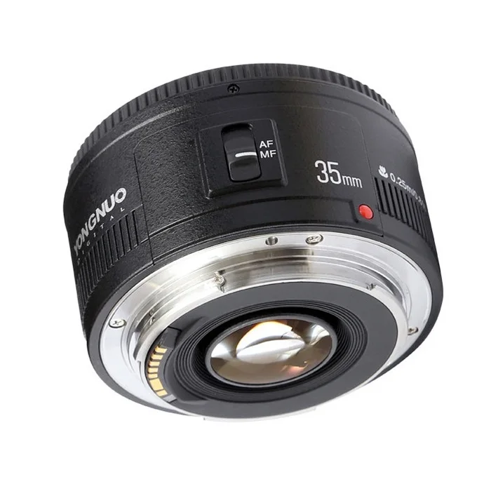 

YONGNUO YN35mm F2 C lens Wide angle Prime Auto Focus Lens F2 yn 35 mm For Canon Eos 600d 60d 5DII 500D 400D 650D 600D 450D, Black