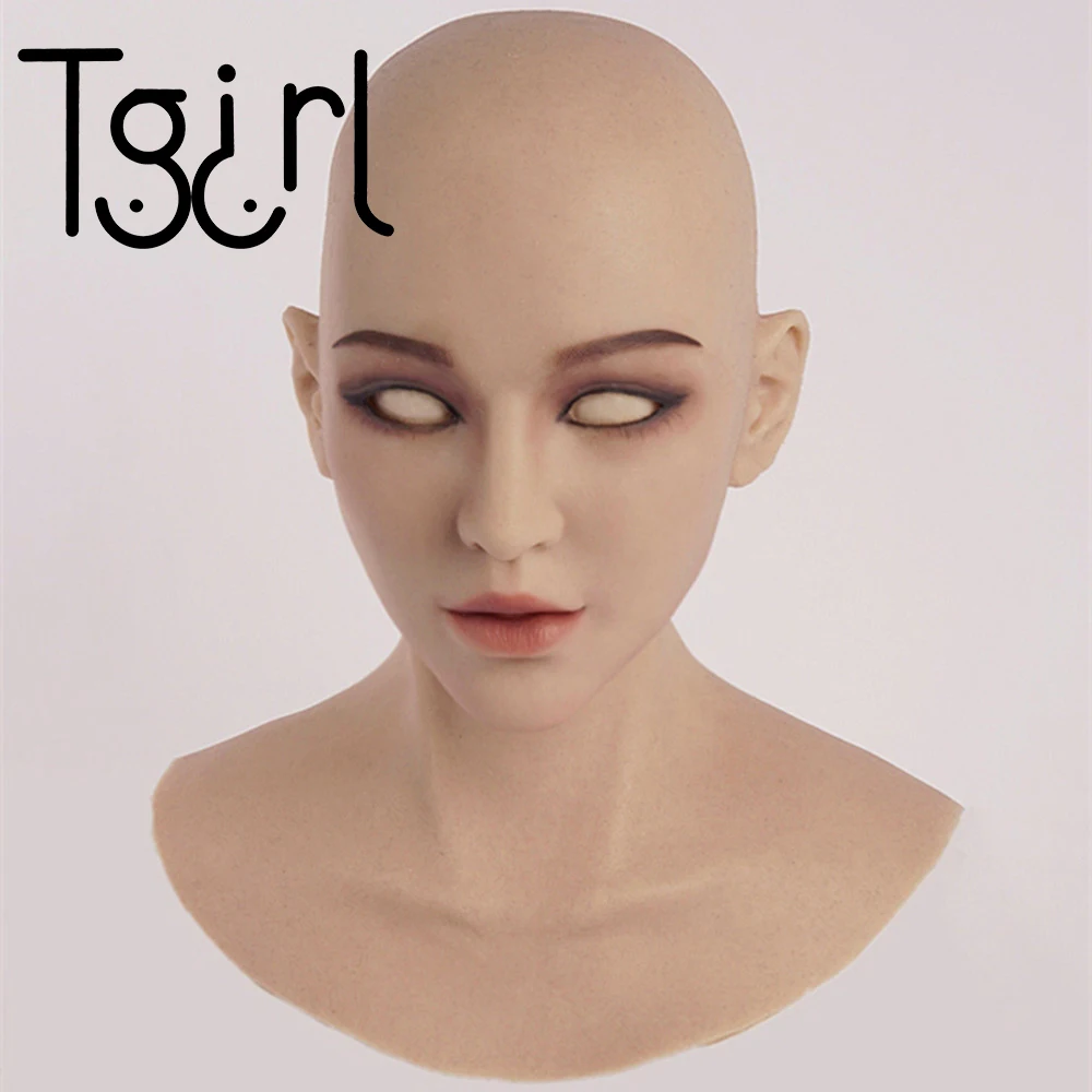 

Tgirl Permantent Makeup Silica Gel Headgear Sexy Cross Dressing Crossdresser Transgender