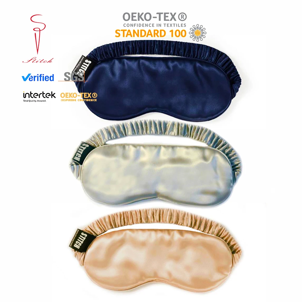 

wholesale travel natural mulberry silk sleeping eye mask