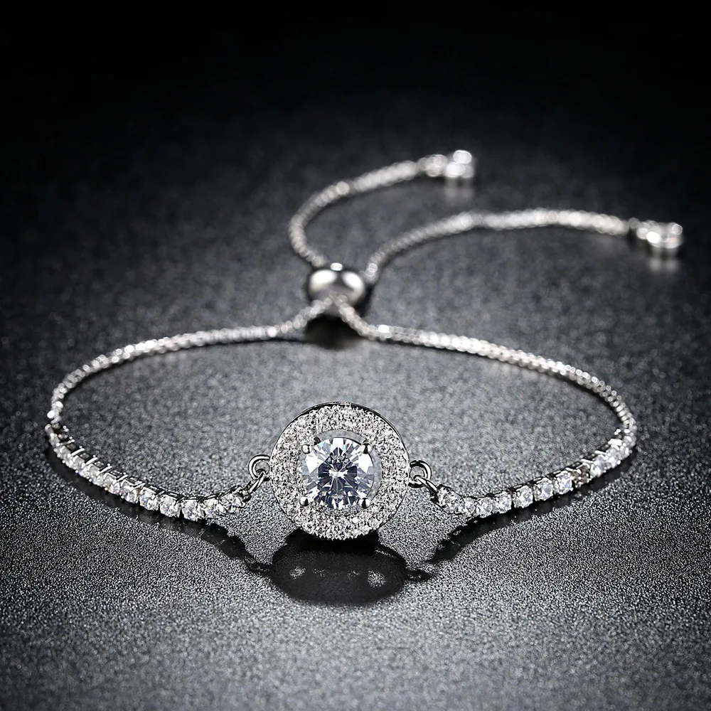 

2020 New Trendy Halo Bracelet Bangle For Women Party Gift Jewelry Bracelet