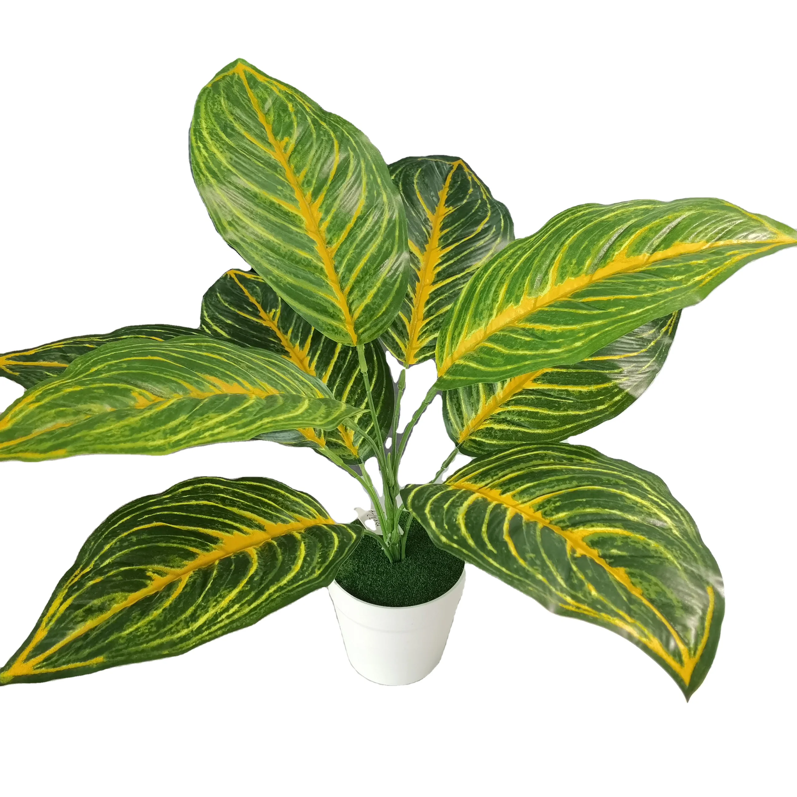 

YD8747-3 High Quality Plastic Faux Artificial Small Potted Plant For Decor, Green