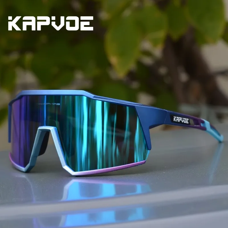 

KAPVOE Luxury cycling windproof polarized shades sunglasses Siamese oversized fashion sports outdoor eye wear sunglasses ke9022, Picture colors