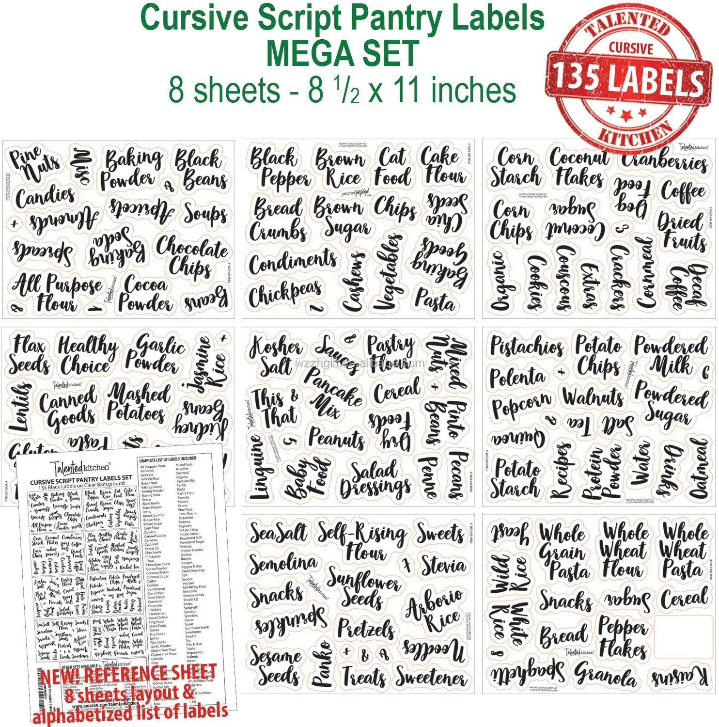 185 Pcs Funny Kitchen Canister Kitchen Labels Pantry Sticker Mason Jar Labels Pantry Labels