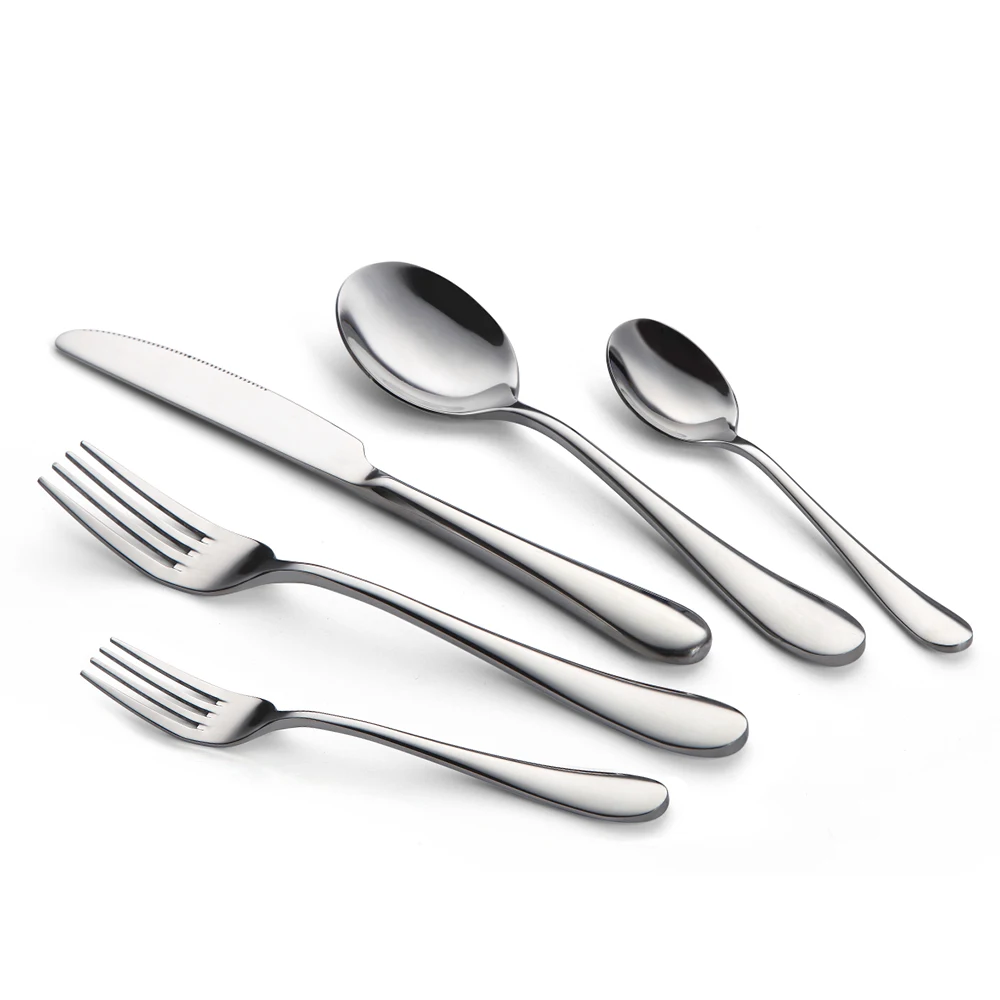 

Restaurant hotel wedding tableware spoons and forks stainless steel set cutlery set flatware set, Silver,gold, rose gold, black