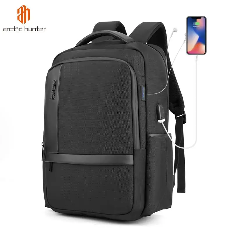 

Arctic Hunter Business Travel School Waterproof Black Smart Backpack bag Men's USB Charging Anti-theft Laptop Backpack, Black, blue,dark grey