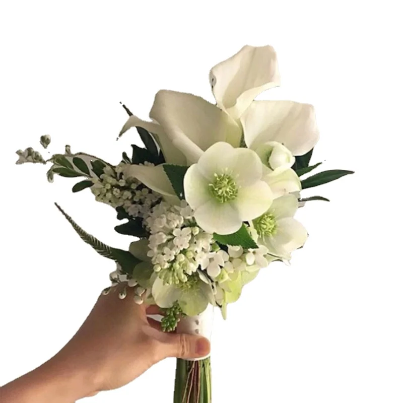 

Calla Artificial Flowers Calla Lily Fake Flower Bouquet For Wedding Bouquet Bridal Home Flower Decoration